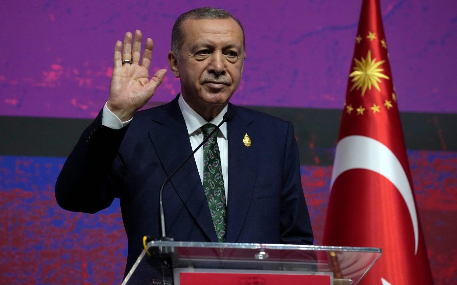 Turkiets presiden, Recep Tayyip Erdogan, vägrar höja räntan.