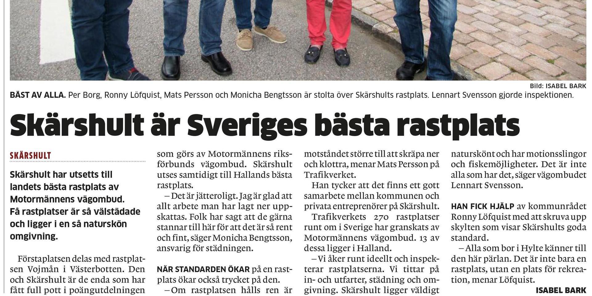 Hallandsposten 18 juni 2015.
