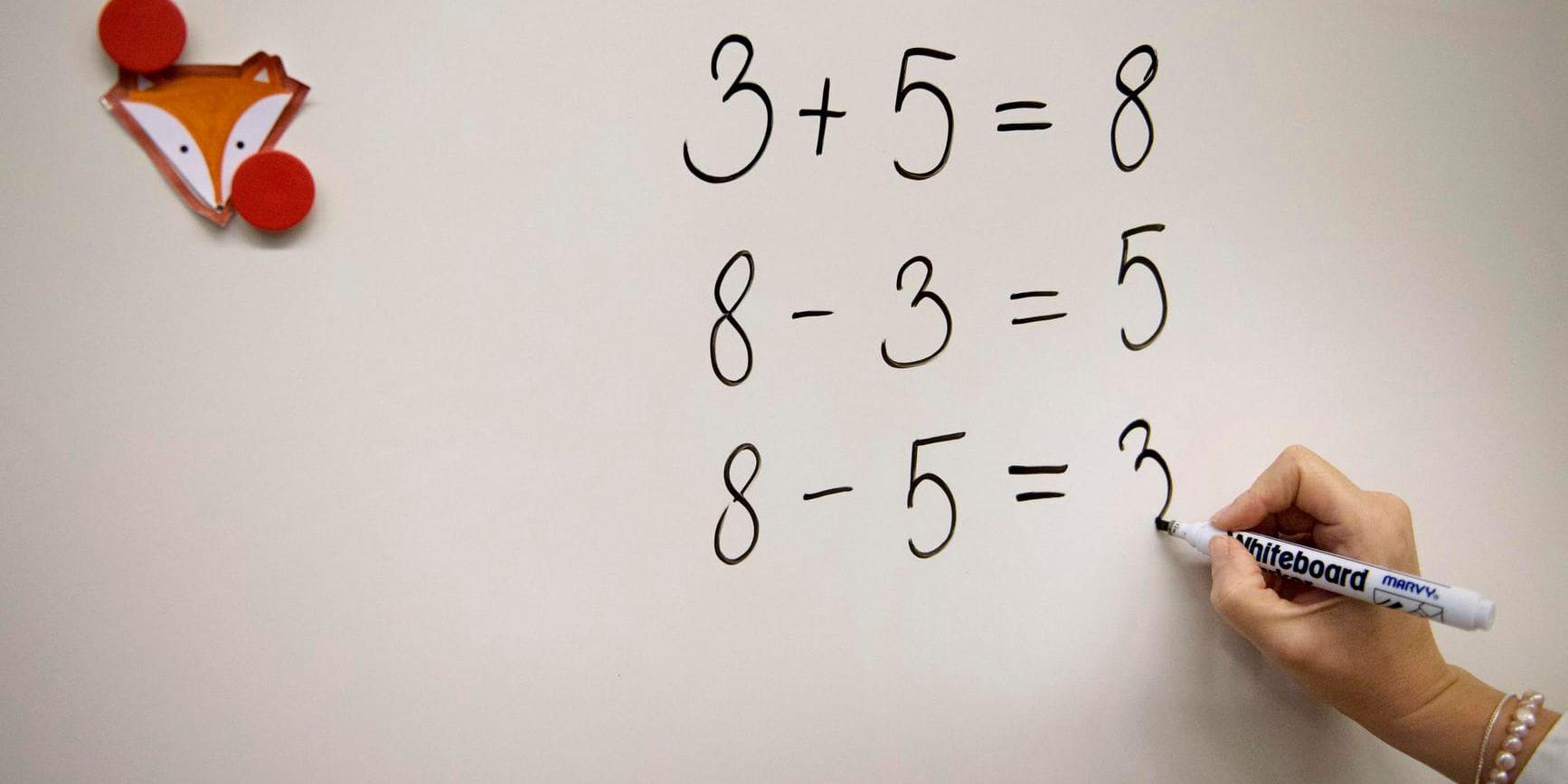 Det finns en poäng i att låta eleverna lära sig behärska matematiska regler utantill. Då blir de bättre på matte. Arkivbild.