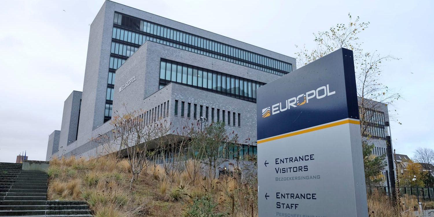 Det europeiska polissamarbetet Europol har sitt säte i Haag i Nederländerna. Arkivbild.