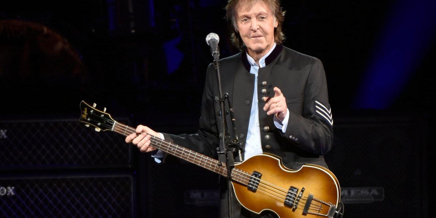 Paul McCartney, dock under en konsert i Los Angeles förra året. Arkivbild.