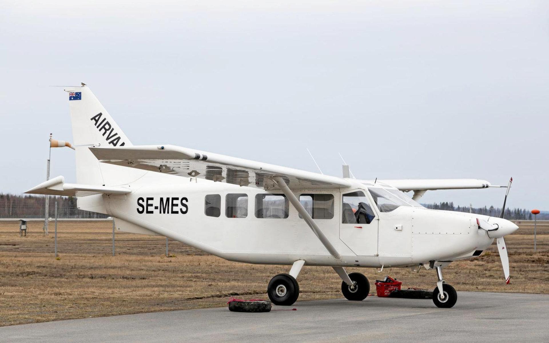 Flygplanet som kraschade i juli förra året med nio personer ombord.