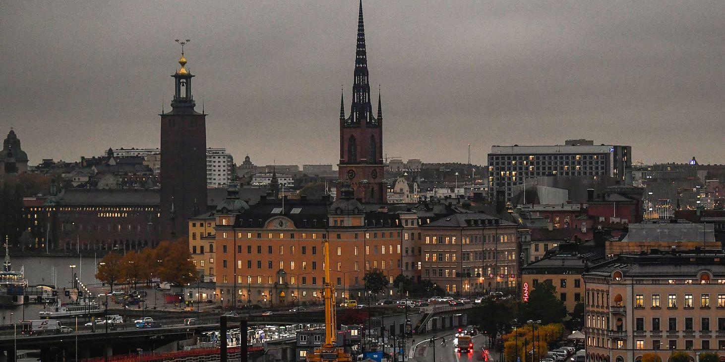Vy över Stockholms centrala delar. Arkivbild.