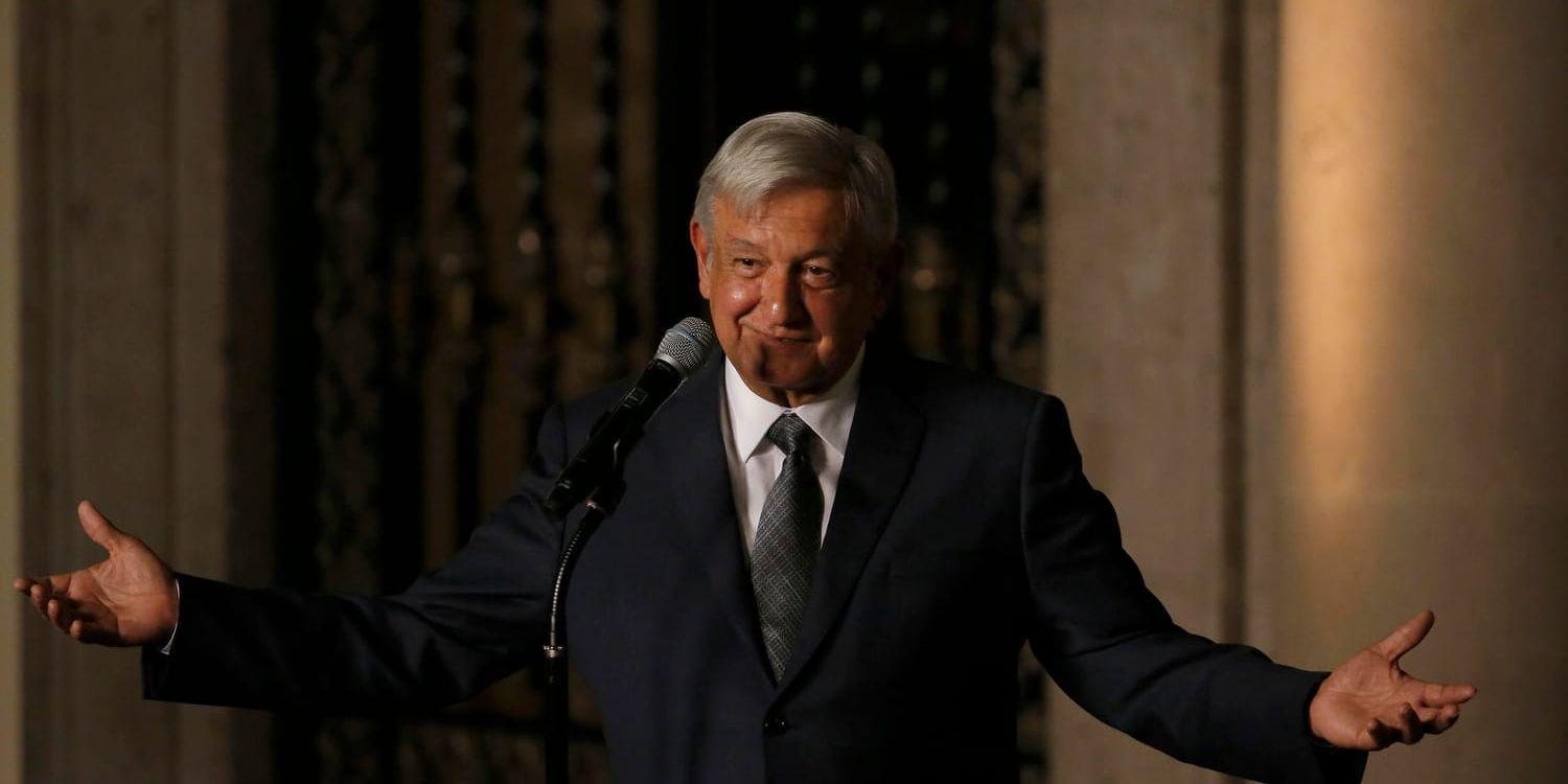 Mexikos tillträdande Andrés Manuel López Obrador. Arkivbild.