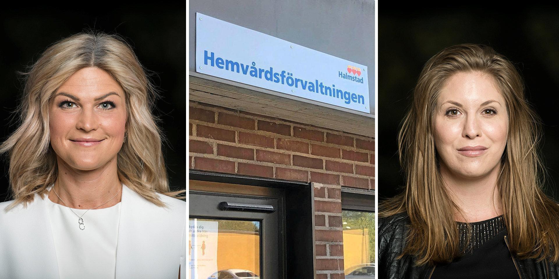 KD:s Ella Kardemark (till vänster) är positiv till en fördjupad granskning av hemvårdsförvaltningens inköp. Men rapporten som ligger till grund för beslutet ifrågasätts av bland andra SD:s Andréa Skoglund (till höger).