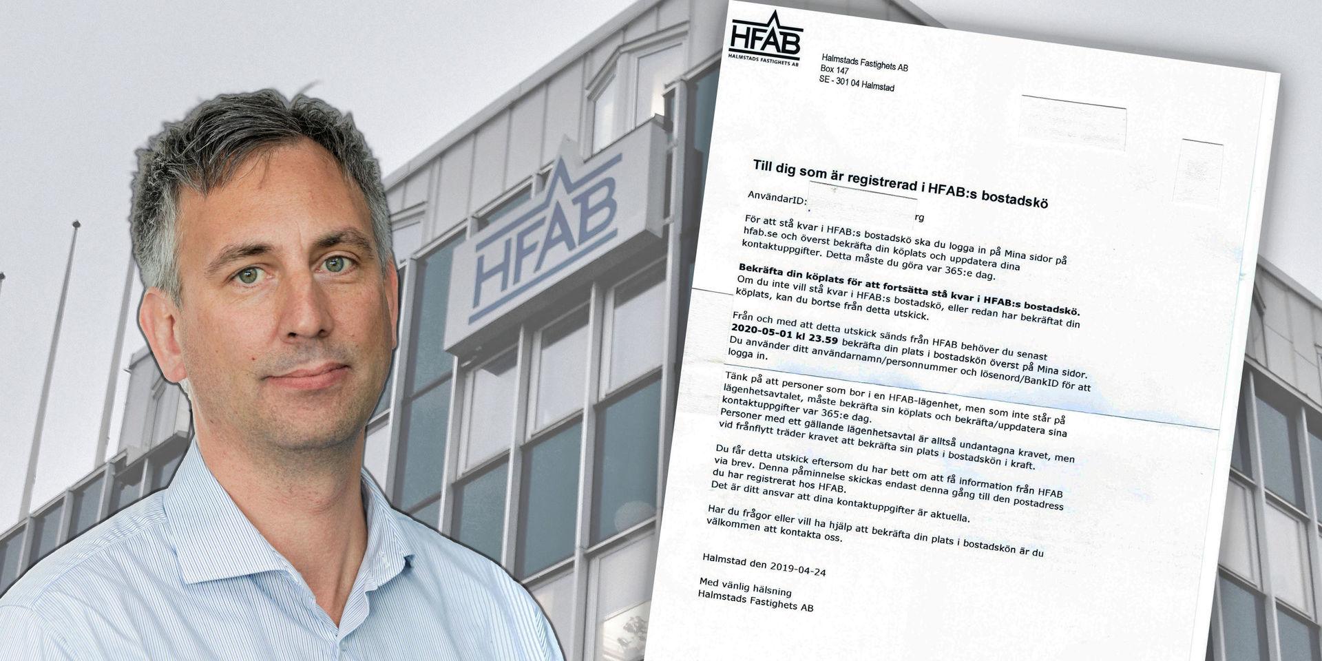 HFAB:s affärsutvecklingschef Jonas Stark försvarar att de 20 000 som valt att ha kontakt via vanliga brev har kvar sina köpoäng, även om de struntat i aktivitetskravet i åratal.