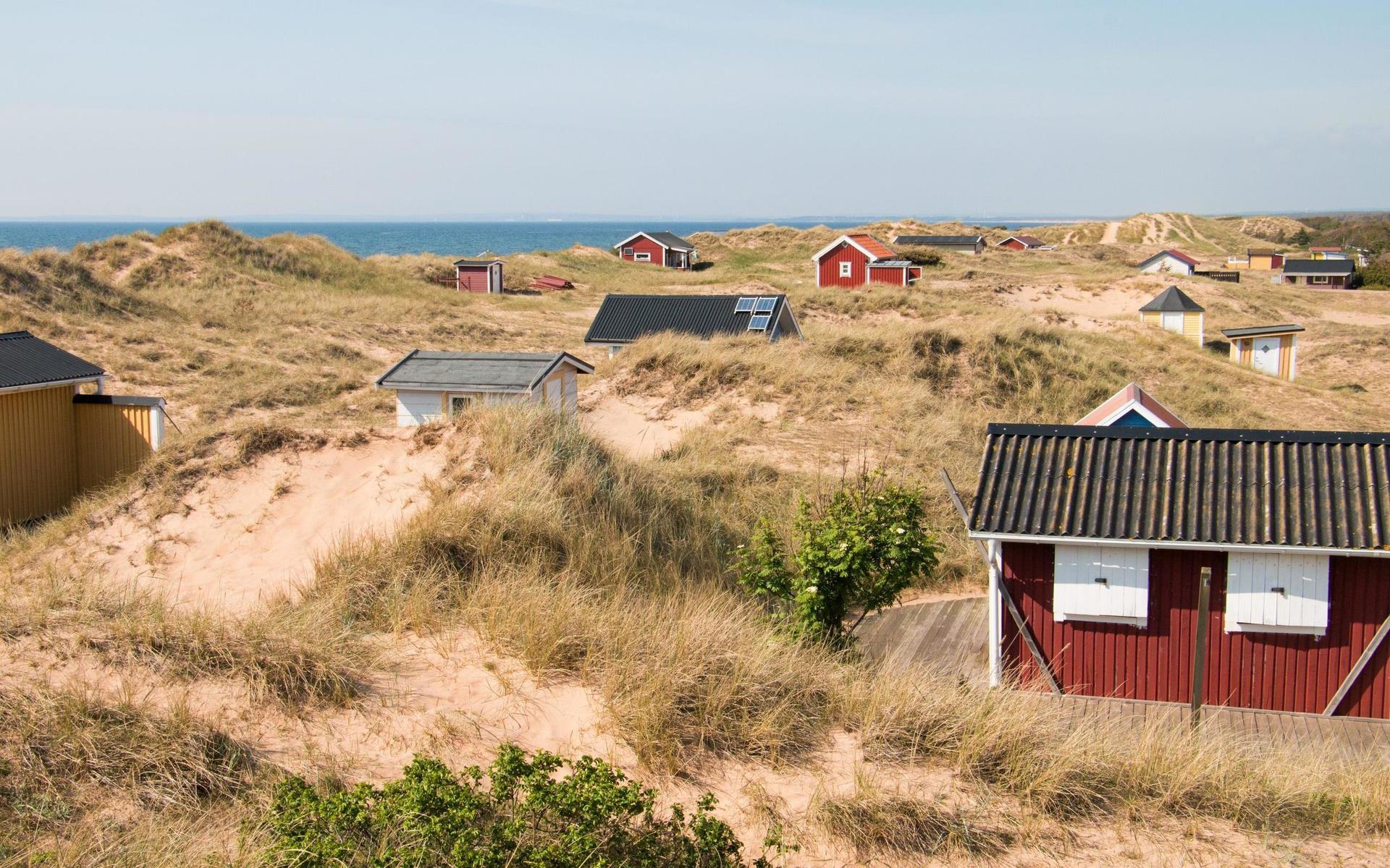 På fastighetsbolagets mark finns också ett 90-tal dynstugor som hyrs ut. Den delen av fastigheten vill släkten behålla, liksom Marias camping och stranden, uppger Göran Svensson.