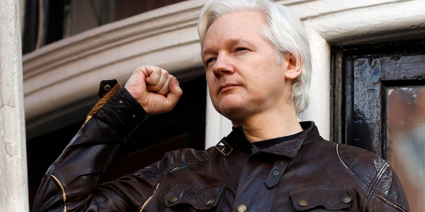 Wikileaksgrundaren Julian Assange befinner sig på ambassaden i London sedan 2012. Arkivbild.