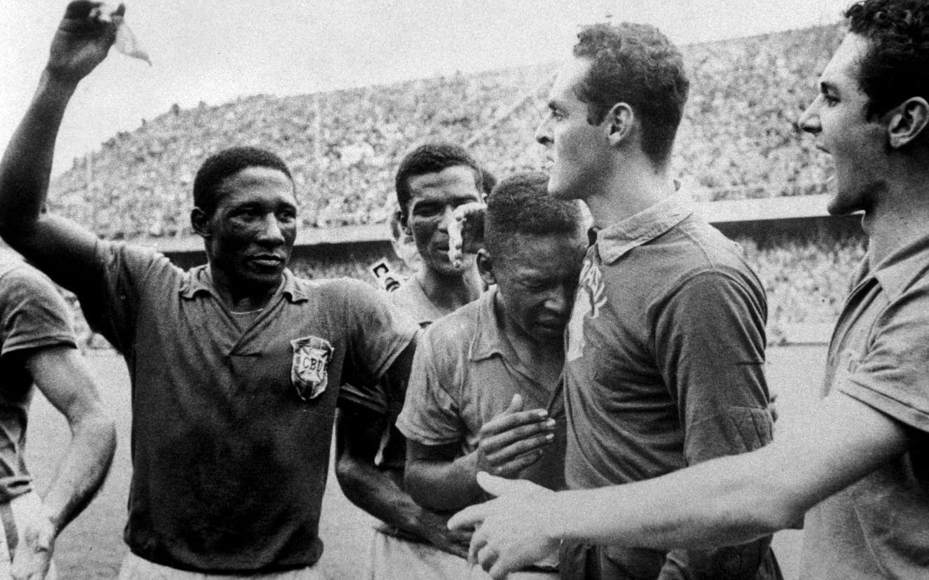 Pelé fick sitt stora genombrott under VM i Sverige 1958.