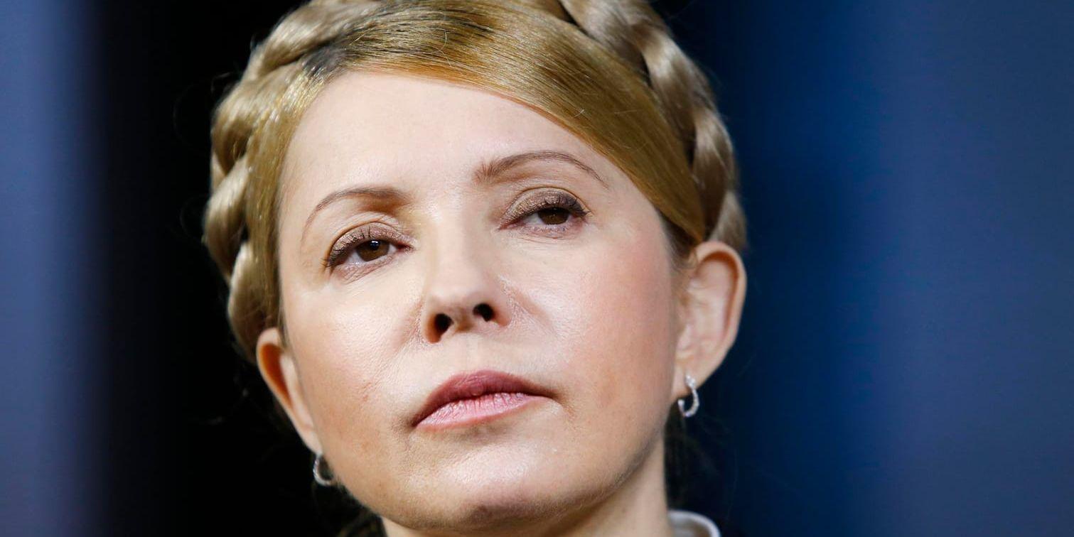Julia Tymosjenko finns på listan över ukrainska medborgare som får tillgångar frysta av Ryssland. Arkivbild.