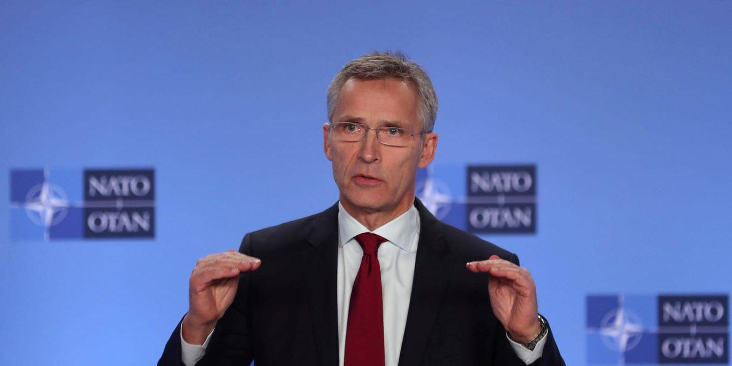Natos generalsekreterare Jens Stoltenberg kommenterar konflikten mellan Ryssland och Ukraina.