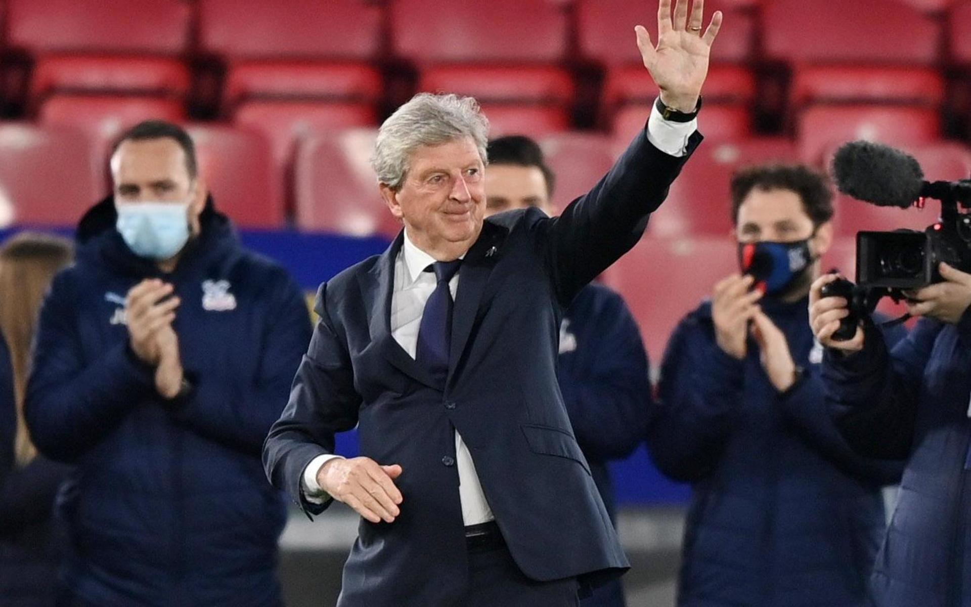Roy Hodgson tar farväl av Selhurst Park efter den sista hemmamatchen som tränare i Crystal Palace.
