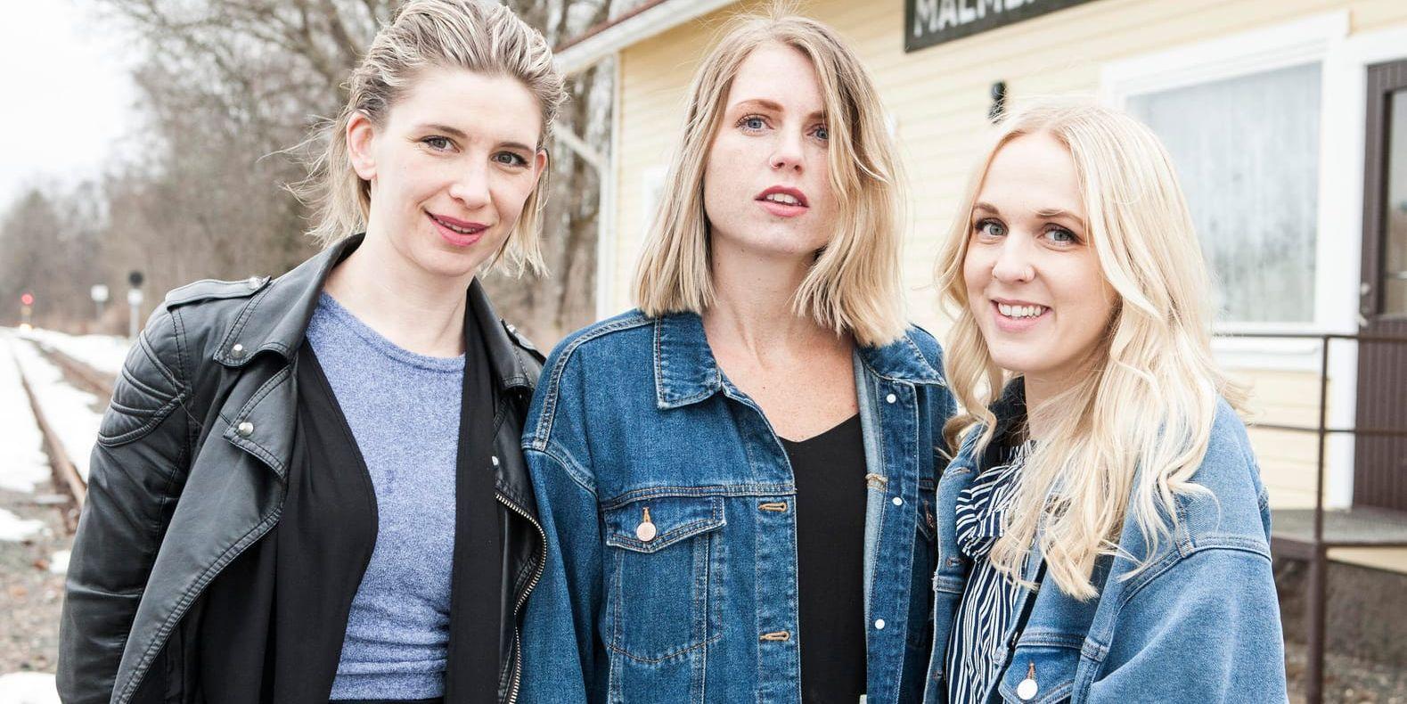 Noomi Thorstensson, Miah Hjelmqvist och Annie Kull n i Malmbäcksbandet Spring City är en av åtta finalister i "P4 nästa. Pressbild.