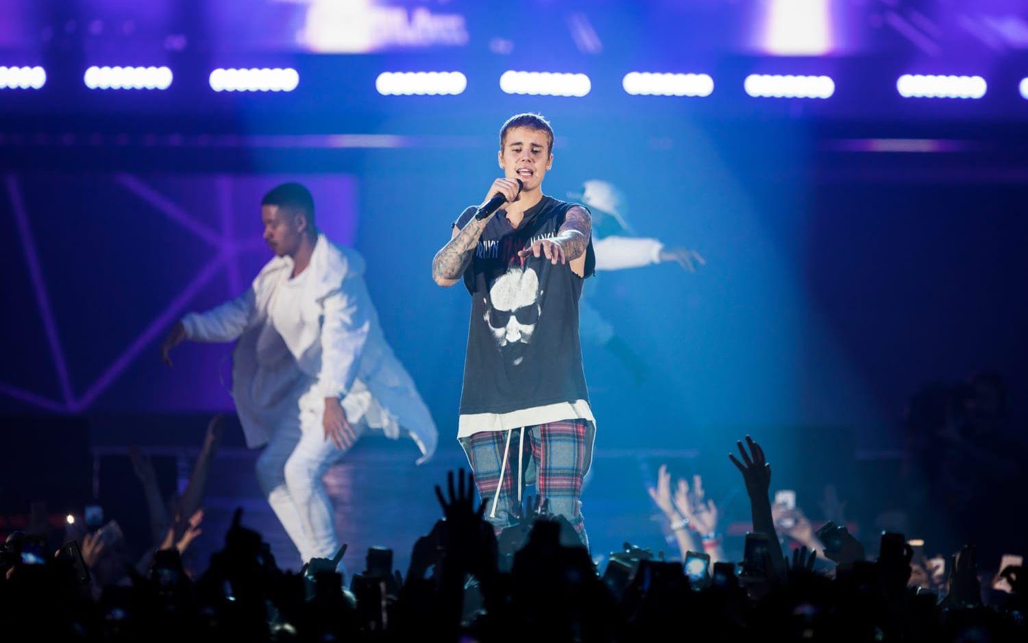 26. Musikern Justin Bieber: 56 miljoner amerikanska dollar. Flera superhits, världsturné och reklamavtal med Calvin Klein. Foto: Rockfoto.