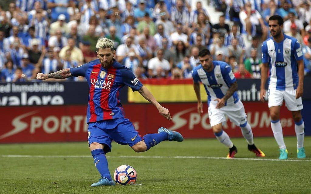 8. Fotbollsproffset Lionel Messi: 81.5 miljoner amerikanska dollar. En av världens mest kända fotbollsspelare. Trots en dom angående skattefusk är pengar inget problem. Foto: TT.