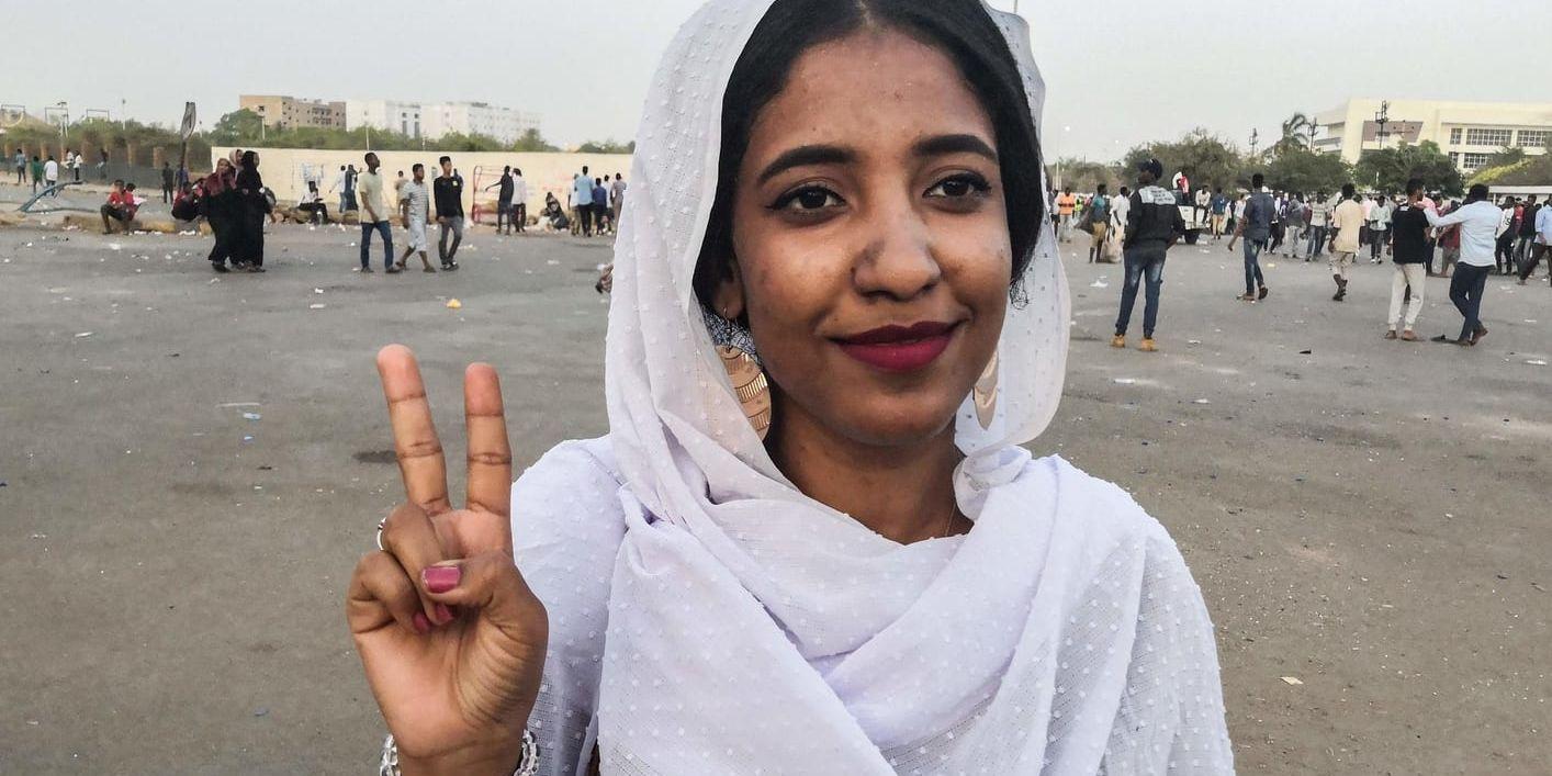 "Min röst kan inte tystas", säger 22-åriga Alaa Salah.