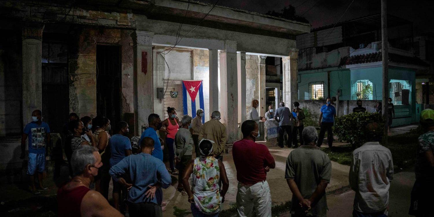 Ett offentligt möte i Havanna i februari där man diskuterar lagförslaget. Arkivbild.