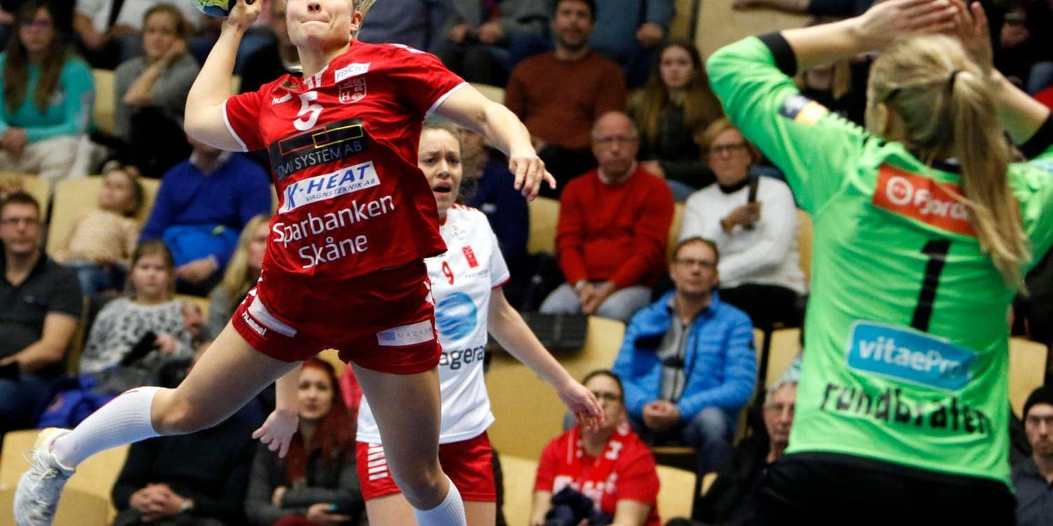 Emma Rask, till vänster, och H65 Höör förlorade seriefinalen mot Skuru. Arkivbild.