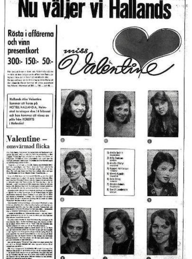Även 1974 ställde åtta unga kvinnor upp i kampen om en päls.