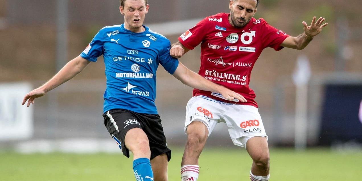 Degerfors Sargon Abraham (höger) lämnar superettan för IFK Göteborg. Arkivbild.