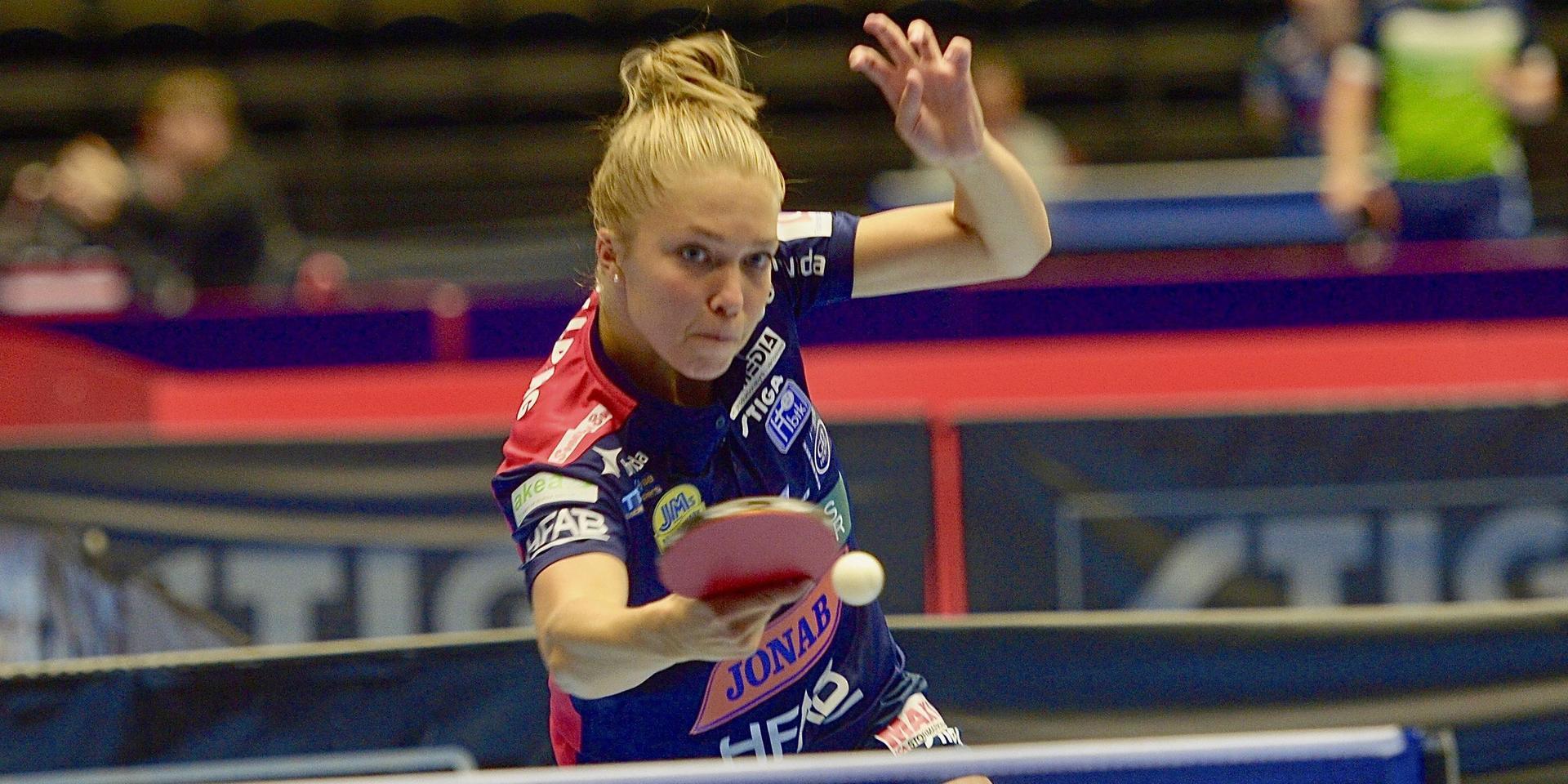 Stina Källberg är laddad inför SM-semifinalen mot hennes gamla klubb Mälarenergi, som numera heter Köpings BTK. Arkivbild.