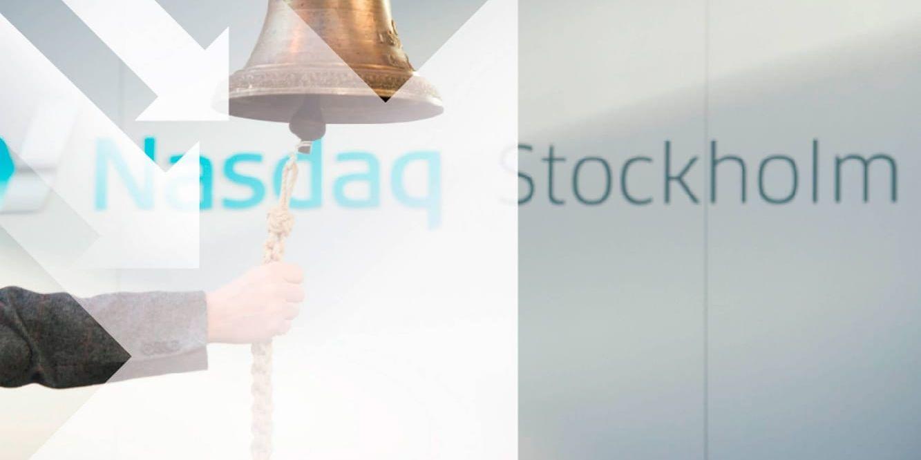 Stockholmsbörsen sjönk på torsdagen. Bildmontage.