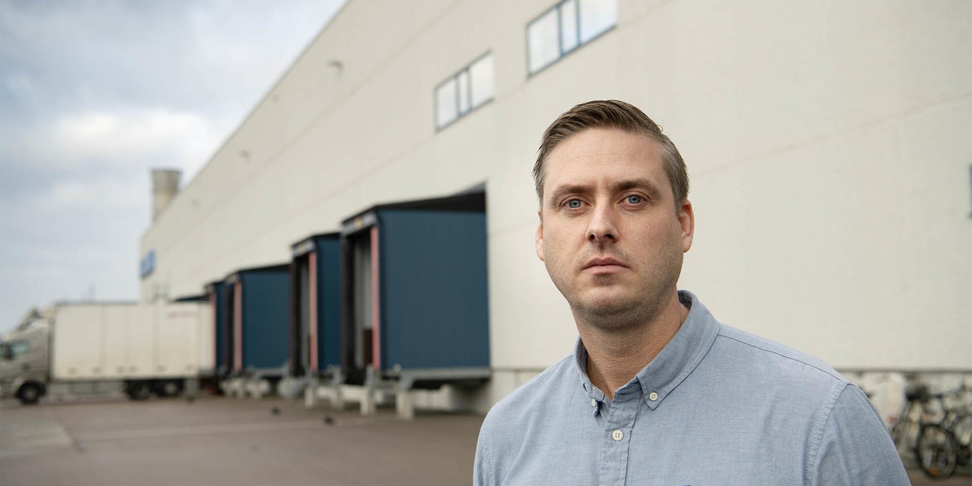 Bjarne Sandberg, vd för Biltema Logistics. 