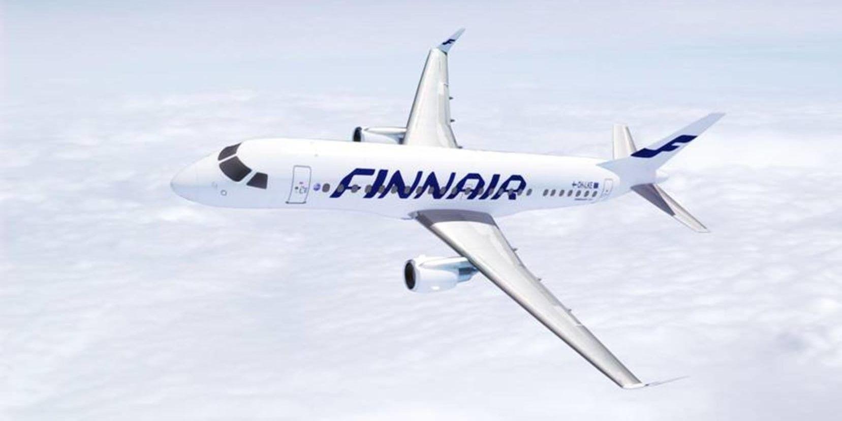 Ett Finnair-flygplan. Arkivbild.