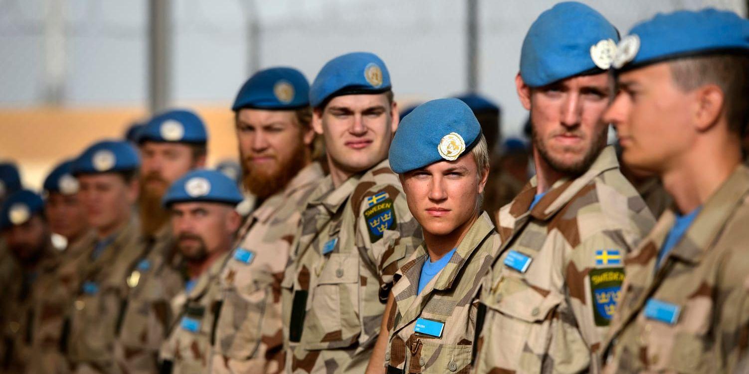 Den svenska FN-styrkan i Mali kan behöva avvecklas i förtid. Arkivbild.
