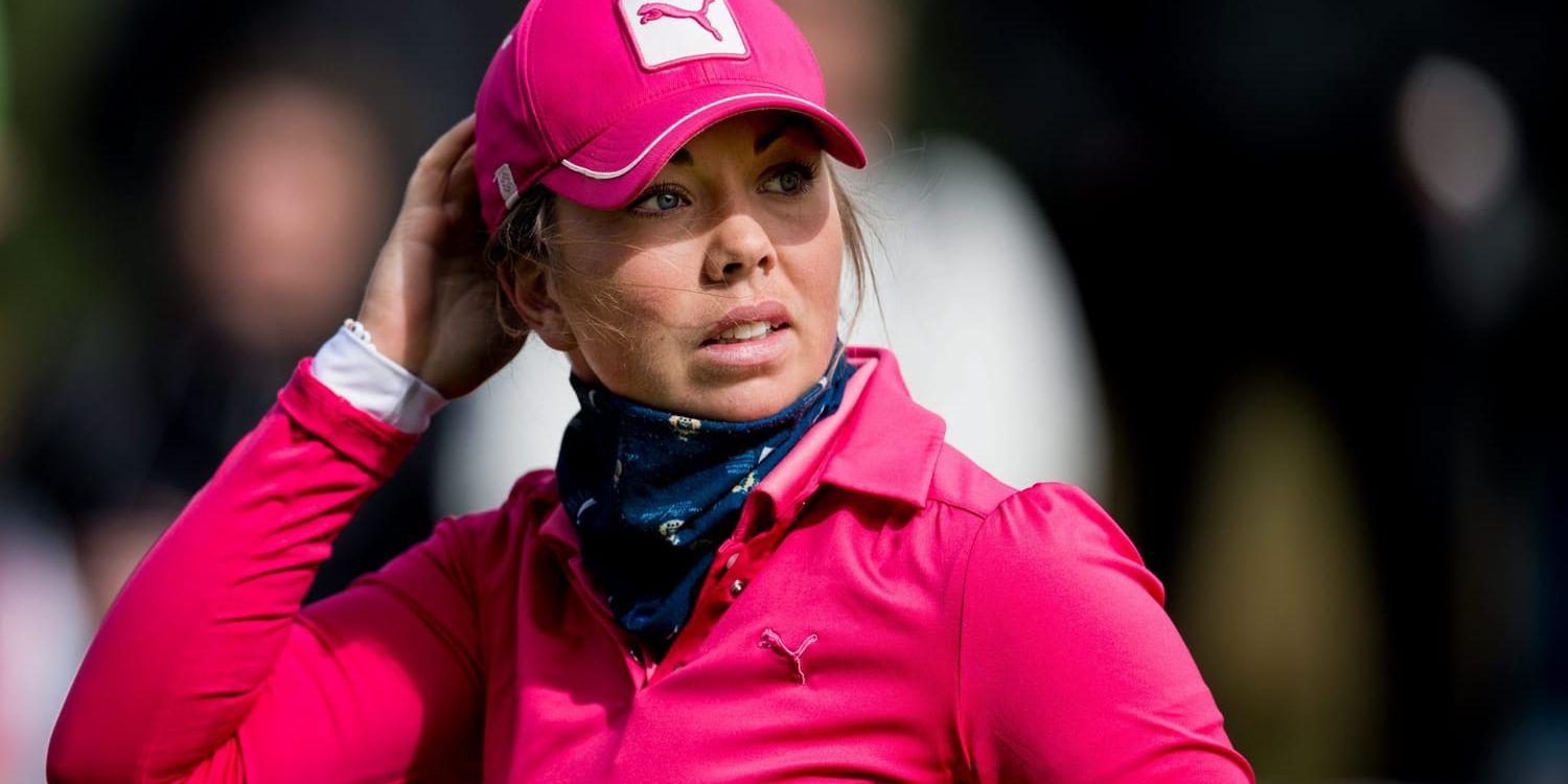 Ny stark avslutning. Lynn Carlsson, Ringenäs GK, såg länge ut att hamna utanför prispallen i PGA Halmstad Ladies Open, men klättrade upp till en delad tredje plats efter några starka hål på slutet.