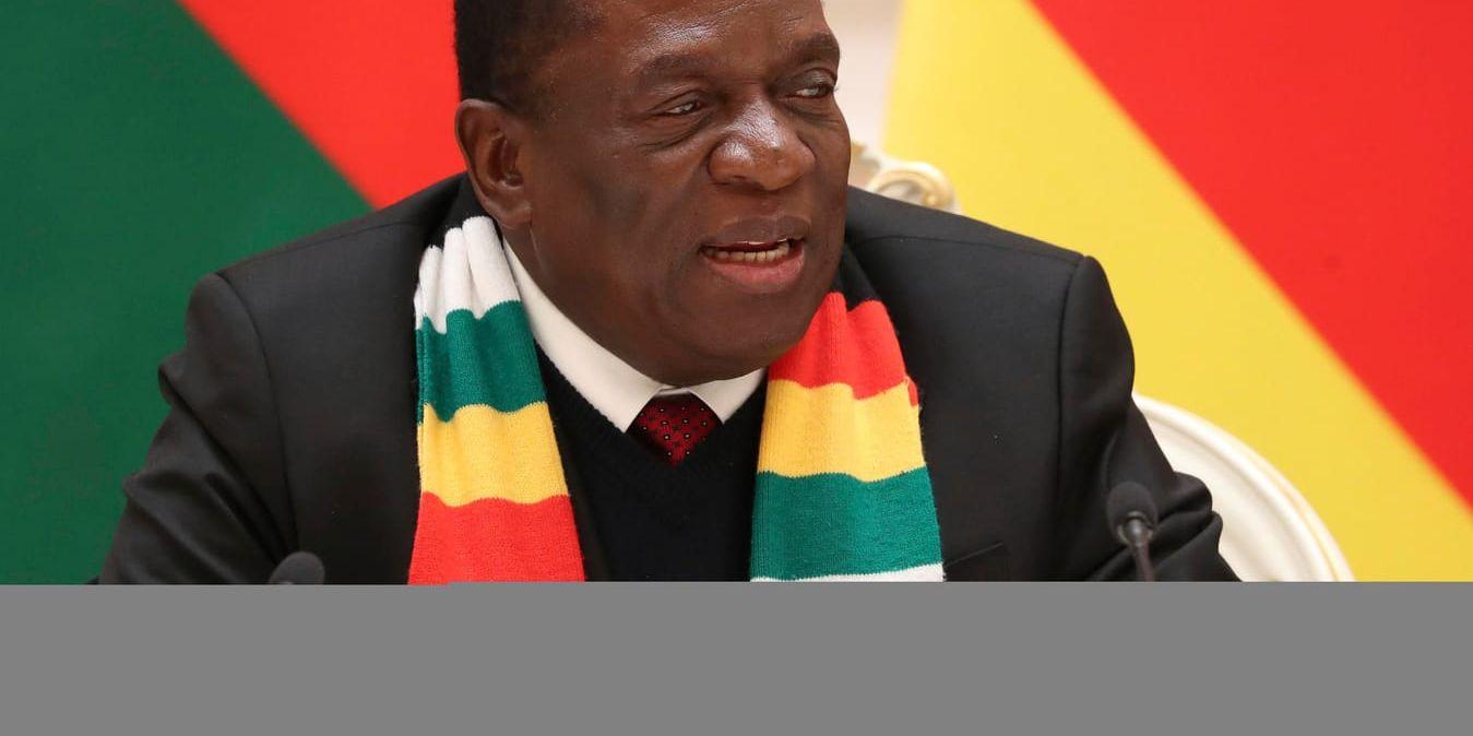 Zimbabwes president Emmerson Mnangagwa. Arkivbild.