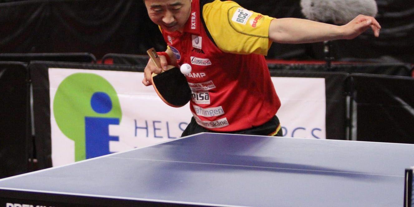 Eslövs Xu Hui vann förgäves sina två matcher mot Jekaterinburg i Champions League. Arkivbild.