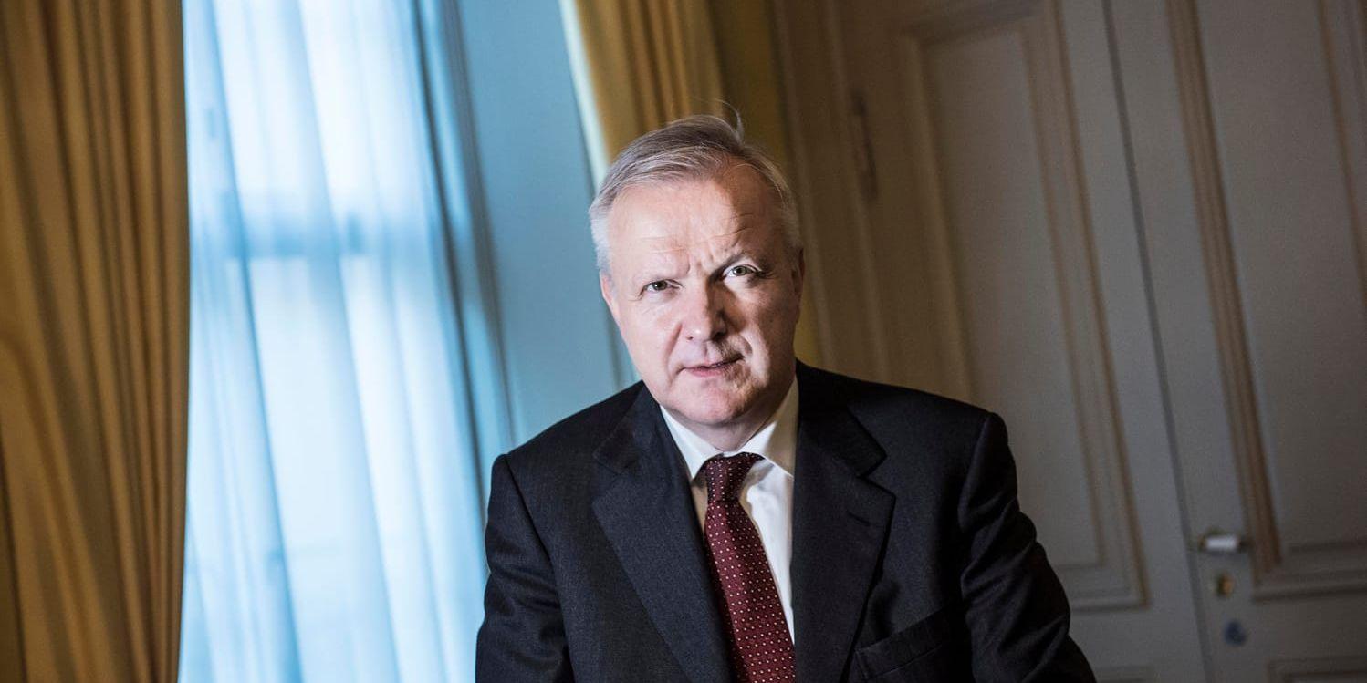 Finlands centralbankschef Olli Rehn. Arkivbild.