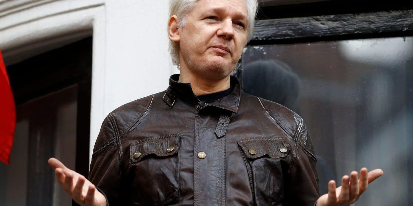 Wikileaksgrundaren Julian Assange bor sedan sex år tillbaka på Ecuadors ambassad i London. Arkivbild.