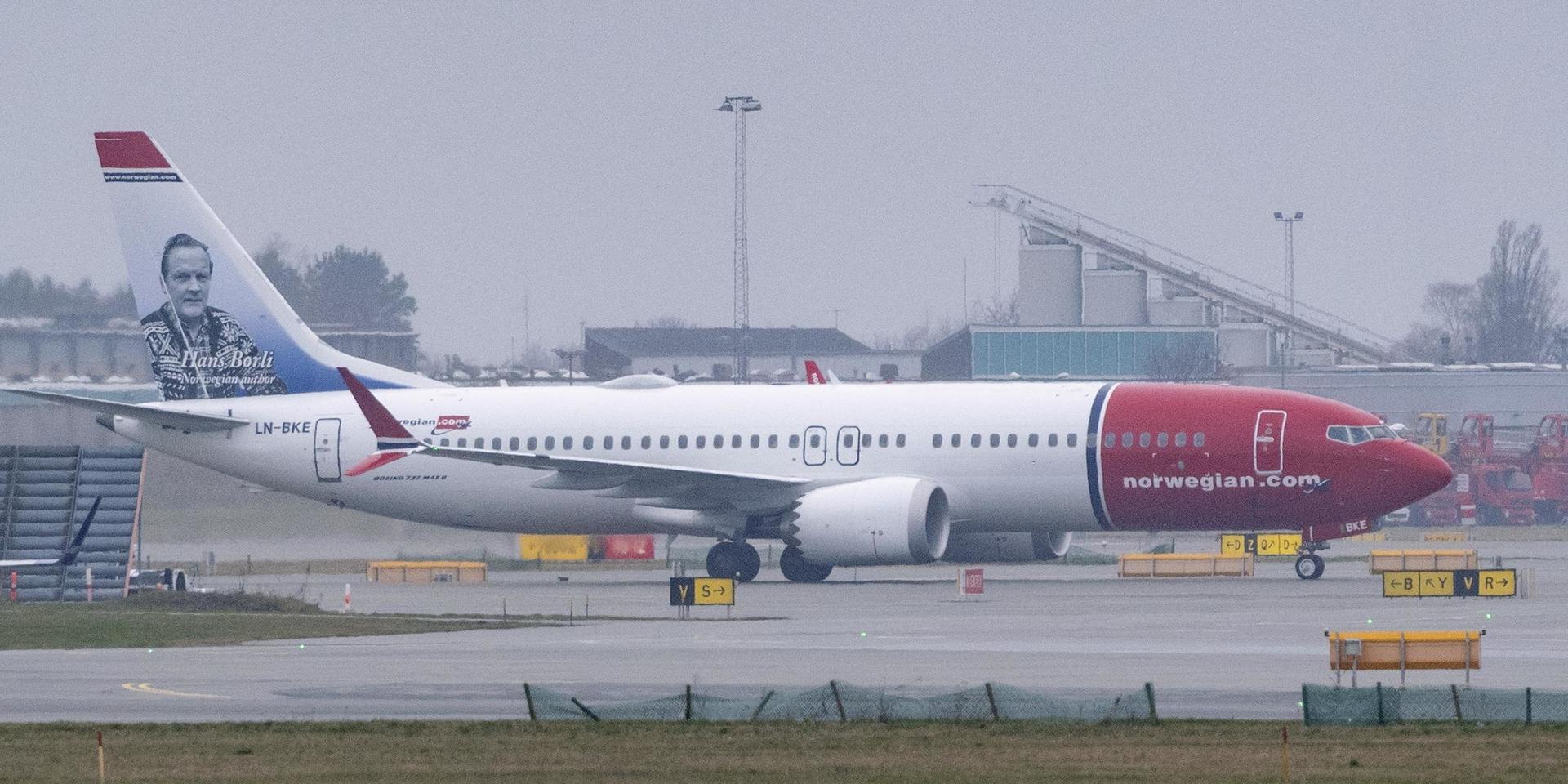 Norwegian ska enligt finansdirektören Geir Karlsen göra sig av med sina Boeing 737 Max-flygplan. Arkivbild