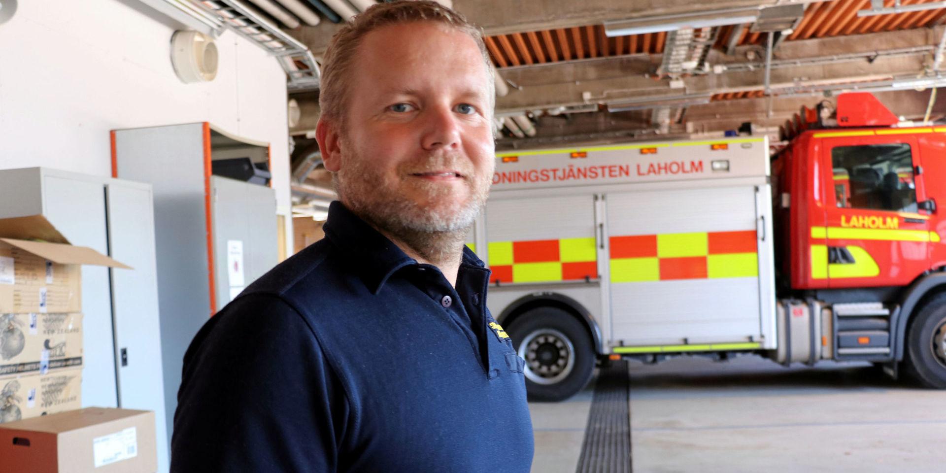 Andreas Nilsson är räddningschef i Laholms kommun.