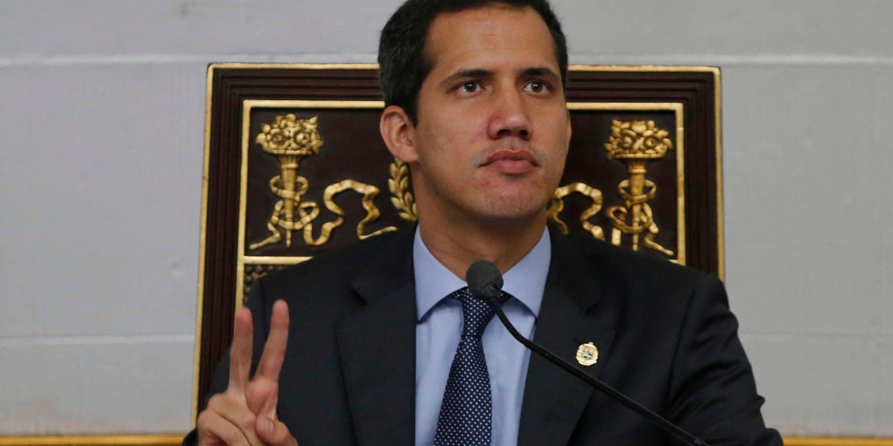 Juan Guaidó fråntas parlamentarisk immunitet. Arkivbild.