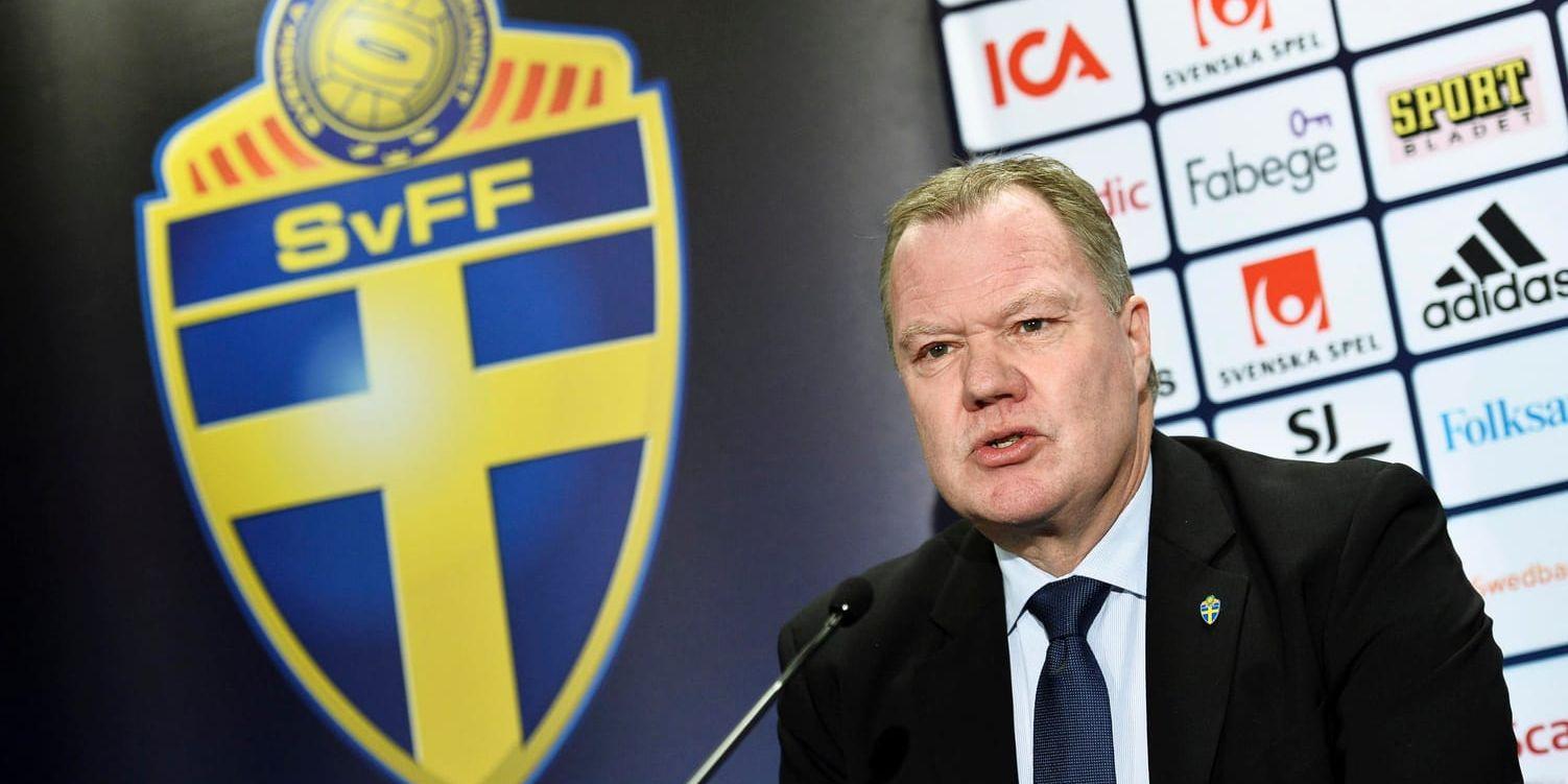 Karl-Erik Nilsson fortsätter som ordförande i fotbollförbundet. Arkivbild.