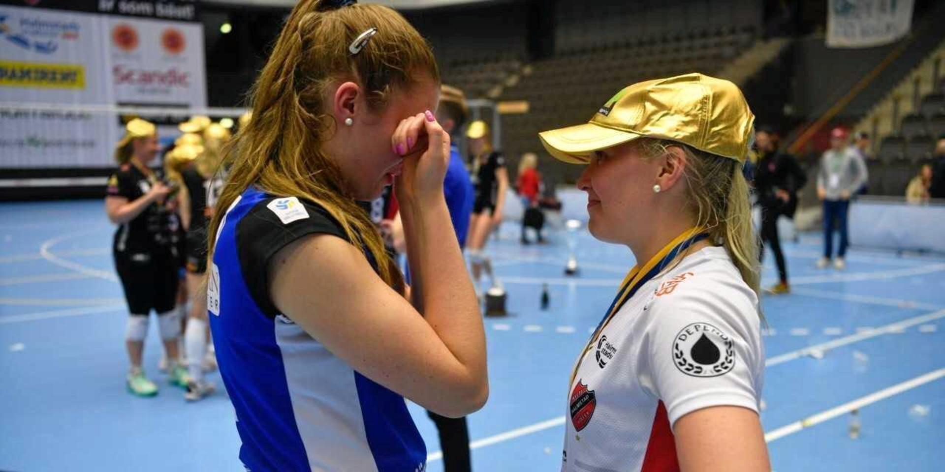 Klara Andersson i Hylte/Halmstad vann syskonkampen mot lillasyster Vilma i Engelholm.