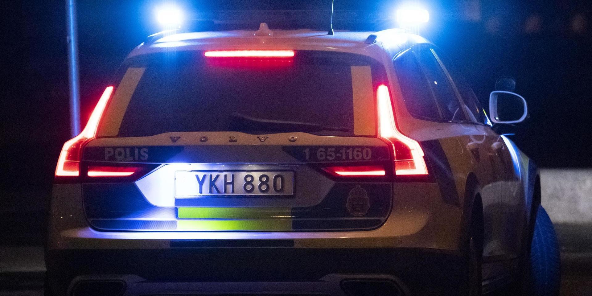 Polisen gjorde stopp och kontroll på en bil i Veinge. Föraren verkade påverkad och hade droger.