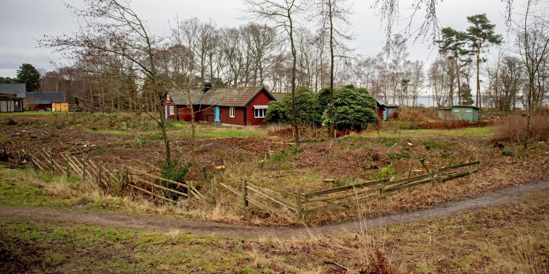 Sjöviksgården på Danska vägen intill havet i Halmstad har rivits.