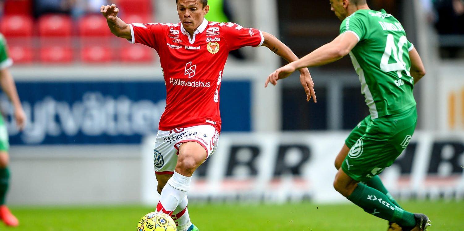 Romario satte Kalmars 1–0-mål på straff i mötet med Hammarby.