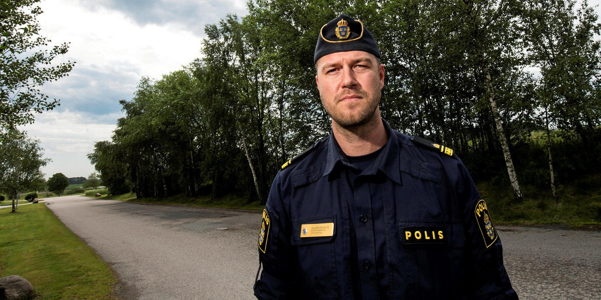 Anders Persson är stationsbefäl vid polisen i Falkenberg/Hylte.