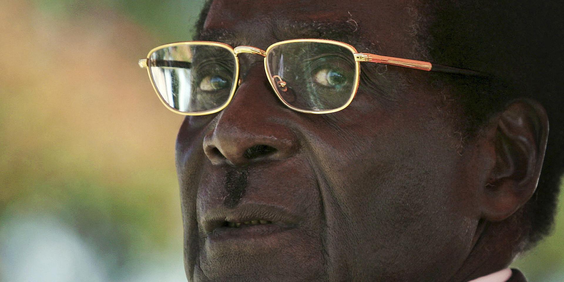 Zimbabwes tidigare president Robert Mugabe. Arkivbild. 