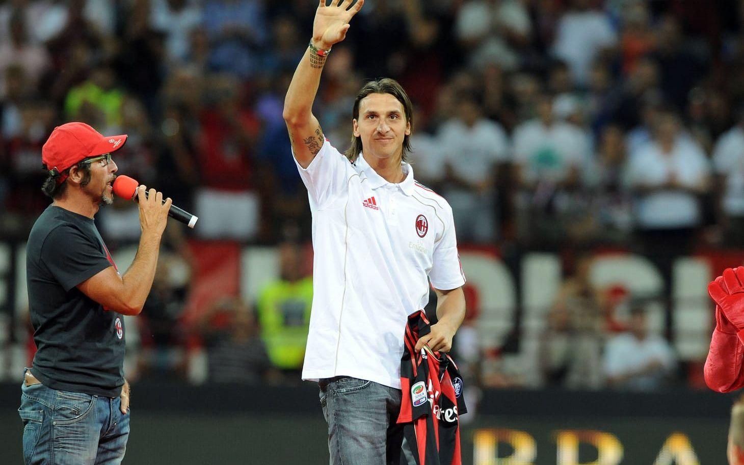 2010 lånades Zlatan ut till Milan i Serie A och 2011 blev övergången permanent. 