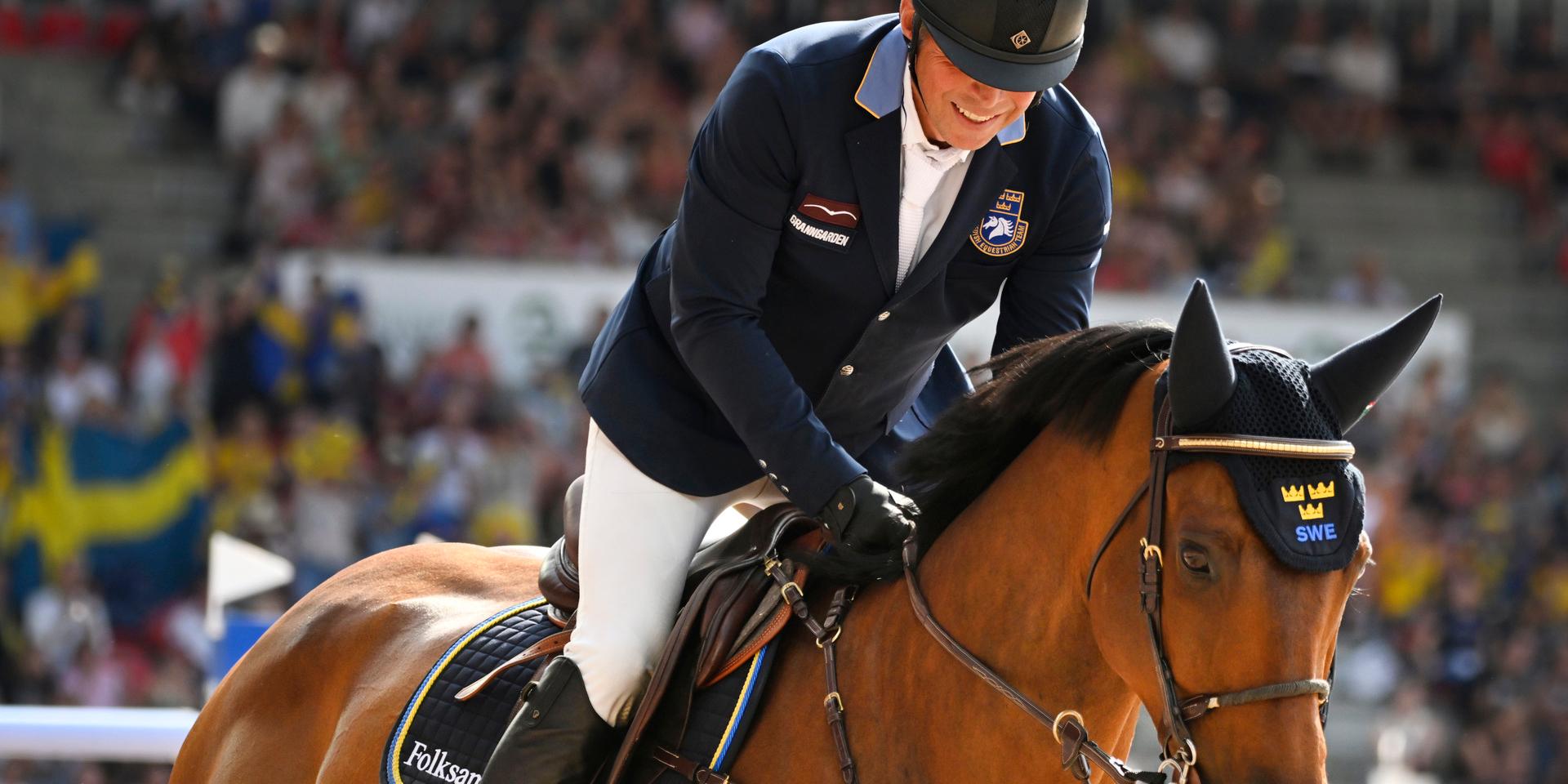 Det blev dessvärre ingen individuell VM-medalj för Jens Fredricson och hästen Markan Cosmopolit.