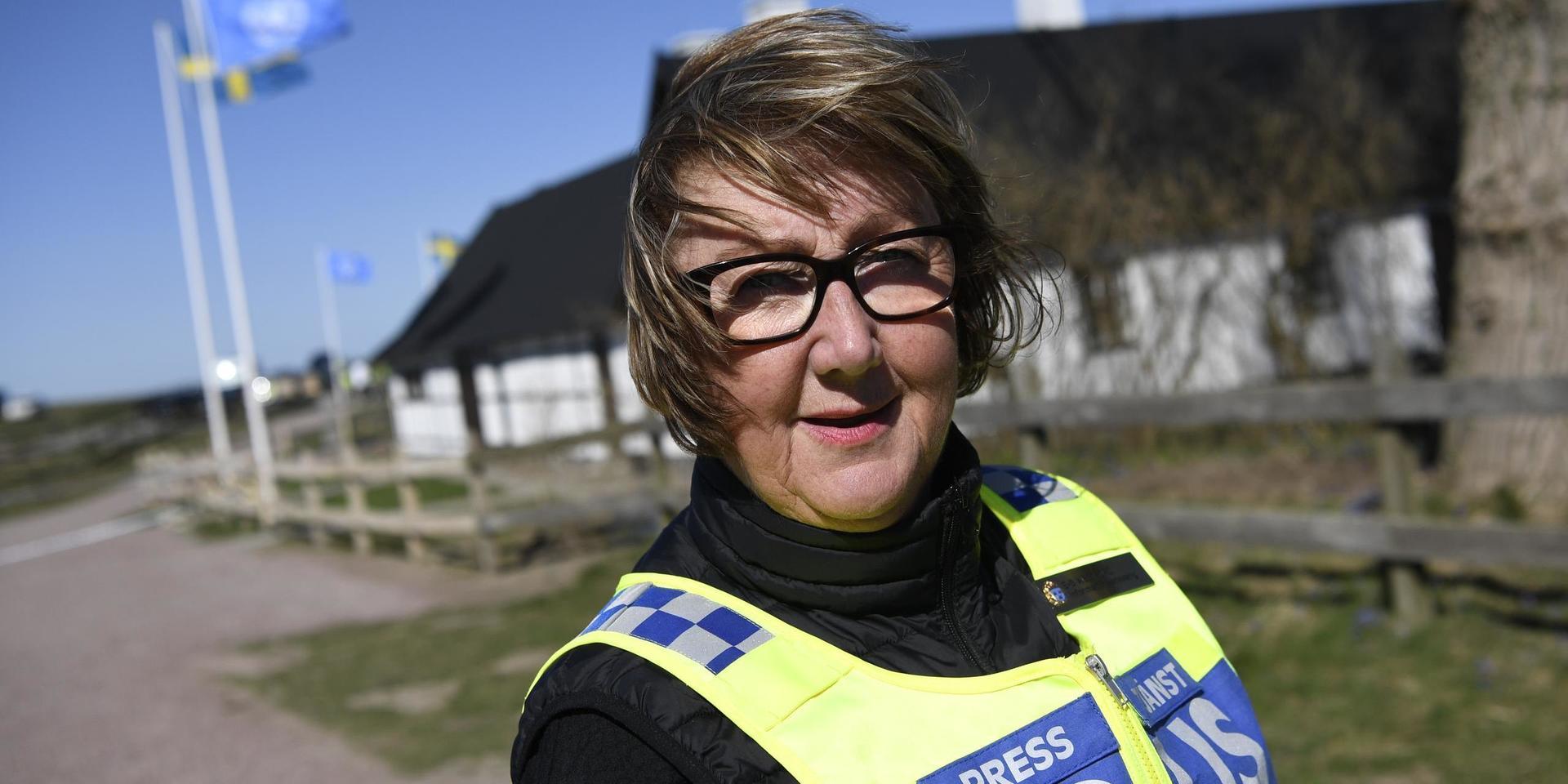 Ewa-Gun Westford, polisens presstalesperson, har varit delaktig i polisens arbete mot mordbrännare i Skåne tidigare.
