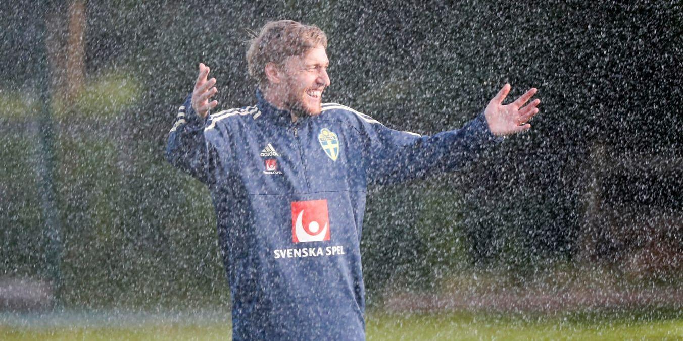 Emil Forsberg njuter av att vara tillbaka på fotbollsplanen utan skadebekymmer.